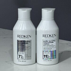 Redken Acidic Bonding Concentrate Shampoo Conditioner Set NEW
